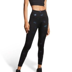 Beyond Yoga Black Butterfly Leggings